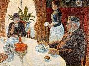 Paul Signac Breakfast, oil painting on canvas